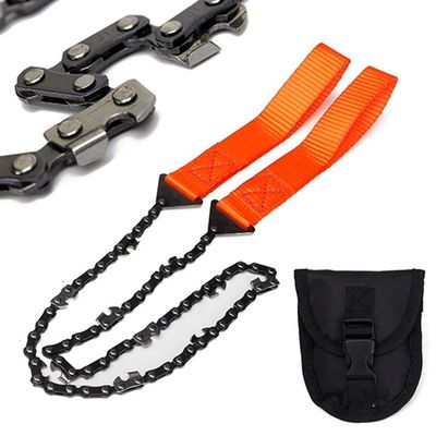 Chain Saw Hand Chainsaw 65 Manganese Steel Outdoor Wood Cutting Chain Saw Emergency Camping Hiking Tool