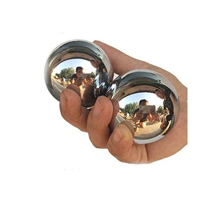 MUTYNE 2 pieces of fitness steel balls, handheld steel balls, solid steel balls, large steel balls, practice balls, hand strength exercises, 40/45/50/55mm optional (55mm)