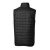 Cutter & Buck Men's Black Philadelphia Eagles Gridiron Classics Big & Tall Rainier PrimaLoft Eco Insulated Full-Zip Puffer Vest view 3