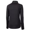 Cutter & Buck Women's Black Philadelphia Eagles Gridiron Classics Logo Adapt Eco Knit Stretch Recycled Half-Zip Pullover Top view 3