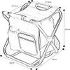 Camping Chair, Beach Chair Folding Folding Chair 2-in-1 Folding Fishing Chair Bag Camping Fishing Chair Stable Comfortable Stool Portable Backpack Seat Bag Economic Fishing Chair ( Color : Cream ) view 2