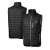 Cutter & Buck Men's Black Philadelphia Eagles Gridiron Classics Big & Tall Rainier PrimaLoft Eco Insulated Full-Zip Puffer Vest view 1