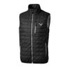 Cutter & Buck Men's Black Philadelphia Eagles Gridiron Classics Big & Tall Rainier PrimaLoft Eco Insulated Full-Zip Puffer Vest view 2