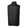 Cutter & Buck Men's Black Philadelphia Eagles Gridiron Classics Big & Tall Rainier PrimaLoft Eco Insulated Full-Zip Puffer Vest view 3