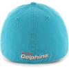 47 Men's Aqua Miami Dolphins Franchise Logo Fitted Hat view 2