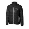 Cutter & Buck Men's Black Philadelphia Eagles Gridiron Classics Big & Tall Rainier PrimaLoft Eco Insulated Full-Zip Puffer Jacket view 2