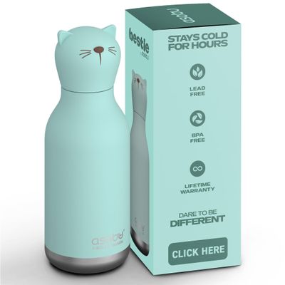 asobu Bestie Water Bottle, Cute Collectible Character, Leak Proof, BPA Free