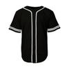 DIGITMON Men's Baseball Jersey Button Down Premium Two-Striped T Shirts Sports Uniform, Blackwhite Medium view 3