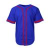 DIGITMON Men's Baseball Jersey Button Down Premium Two-Striped T Shirts Sports Uniform, ROYALRED 2X-Large view 3