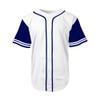 DIGITMON Men's Baseball Jersey Button Down Premium Two-Striped T Shirts Sports Uniform, WHITENAVY X-Large view 3