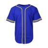 DIGITMON Men's Baseball Jersey Button Down Premium Two-Striped T Shirts Sports Uniform, ROYALYELLOW Small view 3