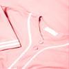 DIGITMON Men's Baseball Jersey Button Down Premium Two-Striped T Shirts Sports Uniform, PINKWHITE X-Large view 4