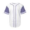 DIGITMON Men's Baseball Jersey Button Down Premium Two-Striped T Shirts Sports Uniform, WHITELAVENDER Large view 3