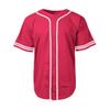 DIGITMON Men's Baseball Jersey Button Down Premium Two-Striped T Shirts Sports Uniform, HOTPINKWHITE X-Large view 3