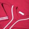 DIGITMON Men's Baseball Jersey Button Down Premium Two-Striped T Shirts Sports Uniform, HOTPINKWHITE X-Large view 4