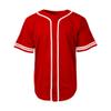 DIGITMON Men's Baseball Jersey Button Down Premium Two-Striped T Shirts Sports Uniform, Redwhite 2X-Large view 3