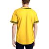 DIGITMON Men's Baseball Jersey Button Down Premium Two-Striped T Shirts Sports Uniform, YELLOWBLACK Medium view 2