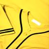 DIGITMON Men's Baseball Jersey Button Down Premium Two-Striped T Shirts Sports Uniform, YELLOWBLACK Medium view 4