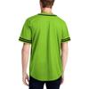 DIGITMON Men's Baseball Jersey Button Down Premium Two-Striped T Shirts Sports Uniform, NEONBLACK X-Large view 2