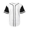 DIGITMON Men's Baseball Jersey Button Down Premium Two-Striped T Shirts Sports Uniform, WHITEBLACK Large view 3