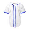 DIGITMON Men's Baseball Jersey Button Down Premium Two-Striped T Shirts Sports Uniform, WHITEROYAL2 X-Large view 3