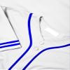 DIGITMON Men's Baseball Jersey Button Down Premium Two-Striped T Shirts Sports Uniform, WHITEROYAL2 X-Large view 4