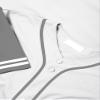 DIGITMON Men's Baseball Jersey Button Down Premium Two-Striped T Shirts Sports Uniform, WHITEGREY Medium view 4