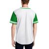 DIGITMON Men's Baseball Jersey Button Down Premium Two-Striped T Shirts Sports Uniform, WHITEGREEN X-Large view 2