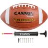 Cannon Sports Official Size Football - Composite Leather Football with Extra Grip & Durable Construction for All-Weather Play  Regulation Size Ball with Pump (Orange/White, Official) view 1