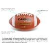 Cannon Sports Official Size Football - Composite Leather Football with Extra Grip & Durable Construction for All-Weather Play  Regulation Size Ball with Pump (Orange/White, Official) view 3