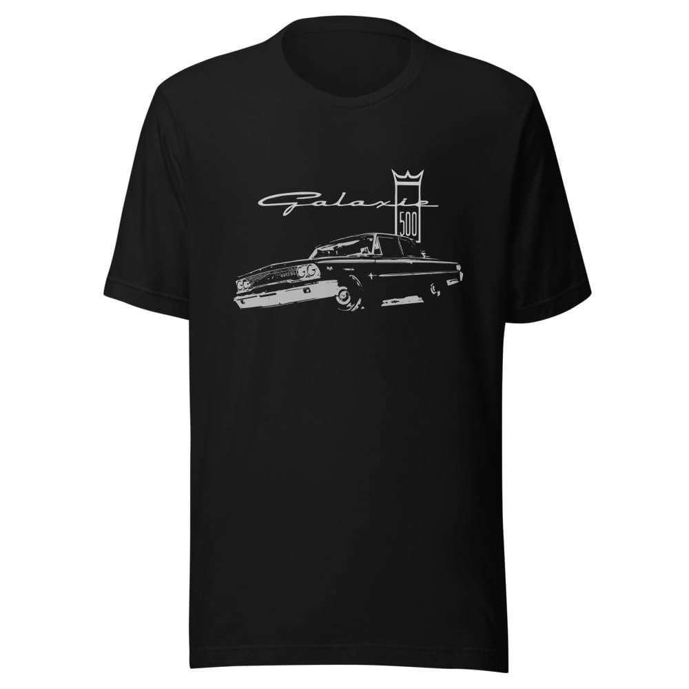 1963 Galaxie 4 Door Classic Car Unisex t-Shirt Black