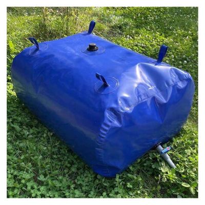 PHLEPS Outdoor Foldable Water Carrier, Emergency Moveable PVC Water Container with Faucets for Fire Fighting Building Water, Customizable (Color : Blue, Size : 1500L/1.8x1.2x0.7m)