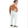 Blouty Men's Joggers Pants with Zipper Pockets Stretch Workout Athletic Sweatpants Gym Golf Joggers for Men Casual Running (White, XXL) view 3
