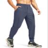 Blouty Men's Joggers Pants with Zipper Pockets Stretch Workout Athletic Sweatpants Gym Golf Joggers for Men Casual Running (Dusty Blue, XXL) view 1