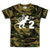 2nd Birthday Shirt boy Dinosaur rawr im 2 Toddler Two Year Old Second Dino Outfit (as1, Age, 3_Years, Camo) view 1