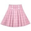 Girls Skirt Pink Grid Check Plaid Pleated School Tennis Mini Casual Size 13-14 view 1