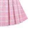 Girls Skirt Pink Grid Check Plaid Pleated School Tennis Mini Casual Size 13-14 view 4