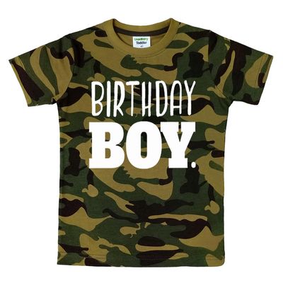 Birthday boy Shirt Toddler Boys Outfit First Happy 2t 3t 4 Year Old 5 Kids 6th (as1, Age, 3_Years, Camo)