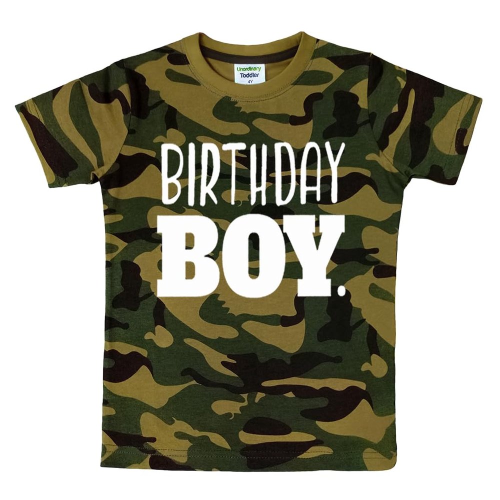 Birthday boy Shirt Toddler Boys Outfit First Happy 2t 3t 4 Year Old 5 Kids 6th (as1, Age, 12_Months, Camo)