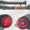ZECHAO Snow Bike Air Supension Front Fork 26" X4.0 Fat Tire Open File 135mm Disc Brake ATV Magnesium Alloy Travel 115mm Bike Fork Outdoor view 3