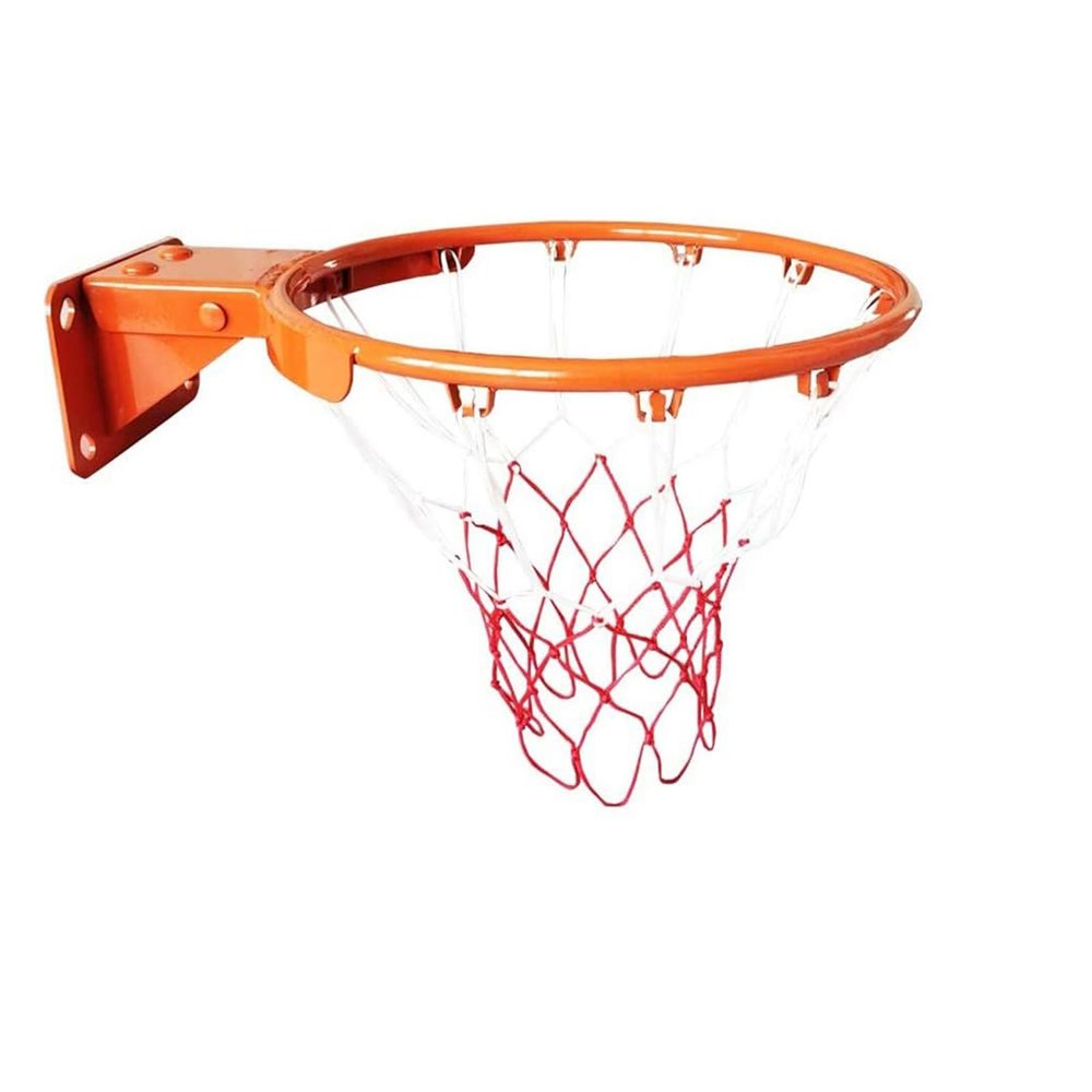 Basketball Hoop and Net Set, Wall Mounted Metal Basketball Hoop, for Bedroom Indoor Outdoor Sport (Diameter 45CM)