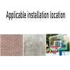 Basketball Hoop and Net Set, Wall Mounted Metal Basketball Hoop, for Bedroom Indoor Outdoor Sport (Diameter 45CM) view 4