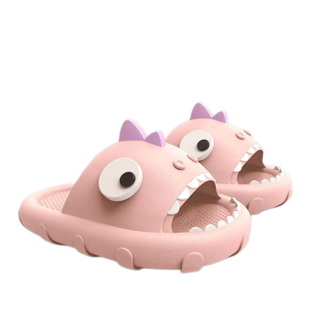 arric Shark Slippers Wearing Summer Stepping on the Feeling of Non-slip Thick Bottom Cool Drag in the Home Bathroom