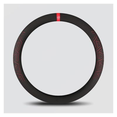 FUERU Car Steering Wheel Cover Set Car Steering Wheel Cover Breathable Leather Comfortable Shock Absorption Fashion Car Interior (Color : 2#)