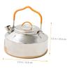 Sosoport Stainless Steel Camping Pot Camp Coffee Pot Stainless Steel Water Bottle Gsi Camping Cookware Hiking Whistling Teapot Tea Pots Stove Tea Pots Make Tea Kettle China view 3