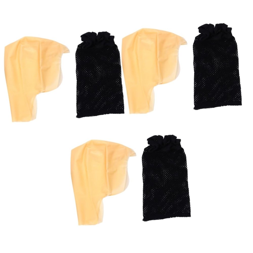 KALLORY 3sets Bald Cap for Women and Men Latex Bald Head Cap Wig Cover for Dress up Makeup