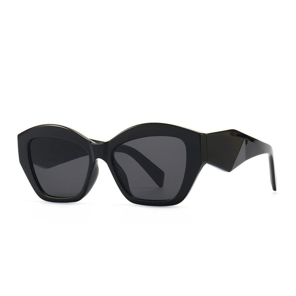 XLUMIO Sunglasses Women Vintage Sun Glasses Retro Black Ladies Cat Eye Eyewear Eyeglasses,BLACK,one size