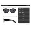 XLUMIO Sunglasses Women Vintage Sun Glasses Retro Black Ladies Cat Eye Eyewear Eyeglasses,BLACK,one size view 2