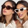 XLUMIO Sunglasses Women Vintage Sun Glasses Retro Black Ladies Cat Eye Eyewear Eyeglasses,BLACK,one size view 3
