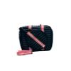 Pickleball Puffer Bag - Quilted Pickleball Bag - High Fashion Puffer Pickleball Bag for Women - Gift Sports Bag (Pink/Orange/White) view 1